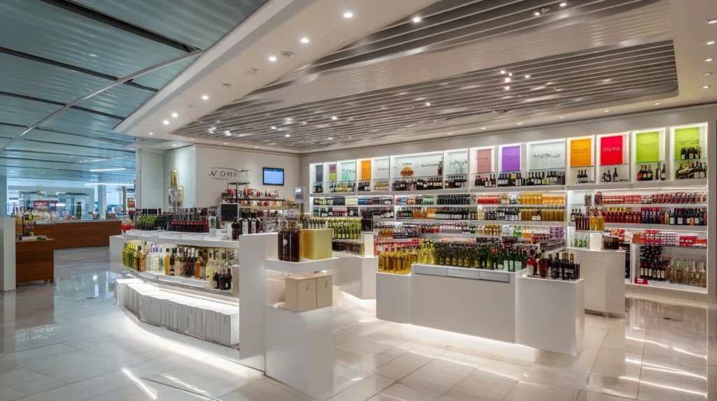Duty-free shopping på Malaga flygplats
