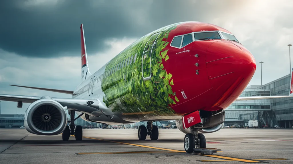 Norwegian-flyg med fokus på hållbarhet