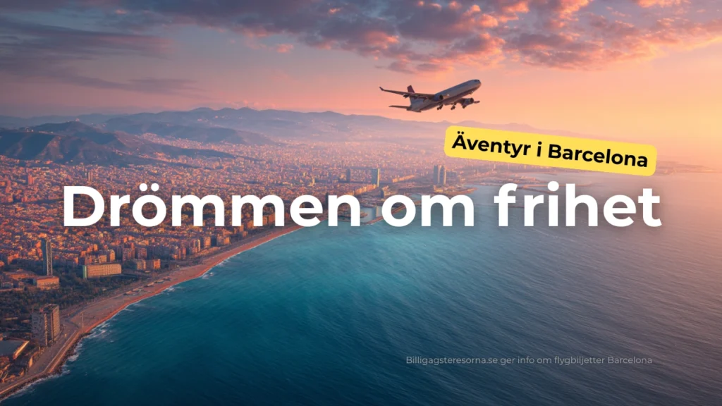 Drömmig thumbnail med flygbiljetter till Barcelona – upptäck vägen till Medelhavets pärla