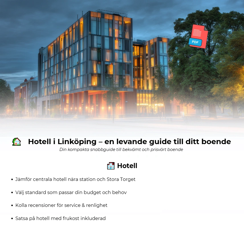 Snabbguide till hotell i Linköping – tips för bekvämt och prisvärt boende