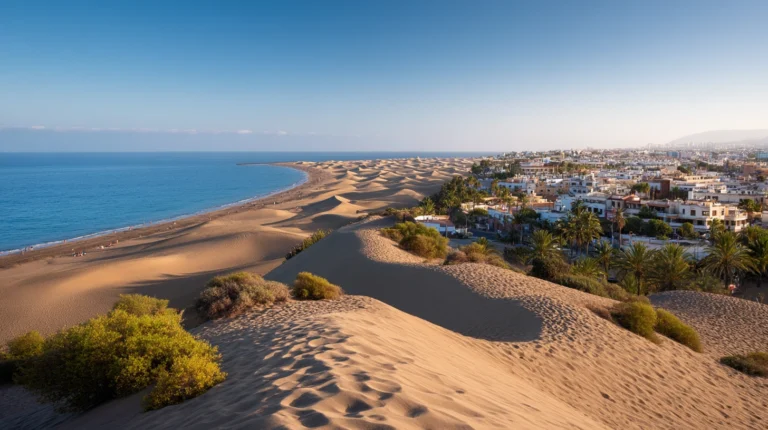 Resa till Gran Canaria med utsikt över Maspalomas sanddyner och Atlanten