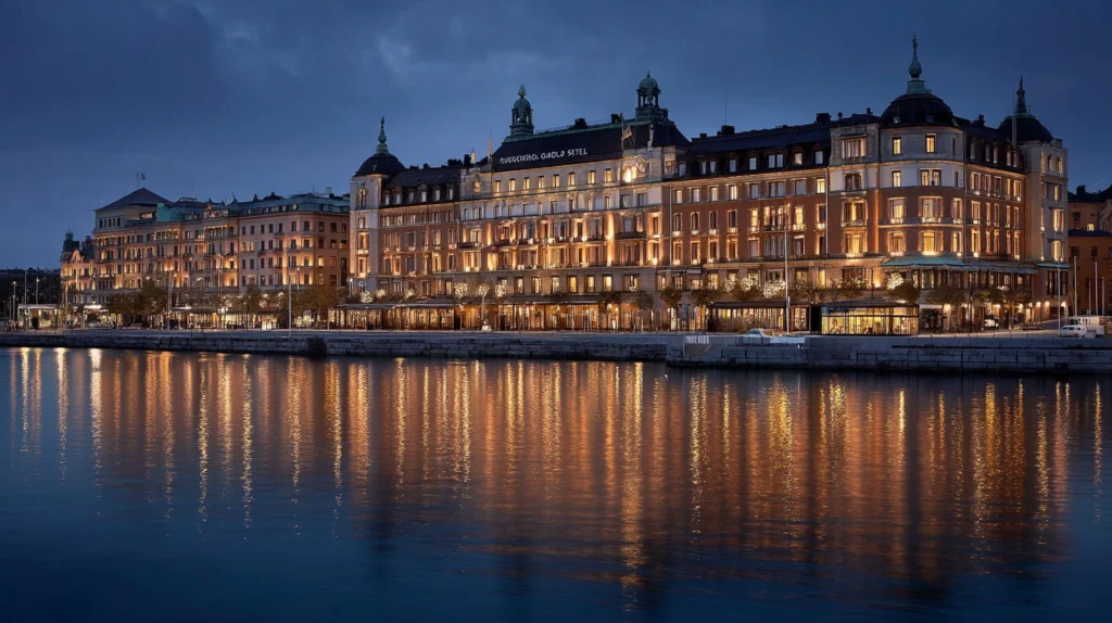 Vilka restauranger på Grand Hôtel är mest populära – kvällsbild av Grand Hôtel Stockholm